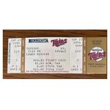 MB - Collection of Vintage Minnesota Twins Baseball Tickets