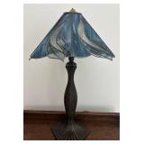 MB - Stunning Stained Glass Table Lamp with Art Nouveau Style Shade