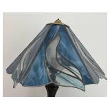MB - Stunning Stained Glass Table Lamp with Art Nouveau Style Shade