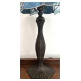 MB - Stunning Stained Glass Table Lamp with Art Nouveau Style Shade