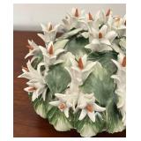 MB - Vintage Capodimonte Porcelain Floral Decor