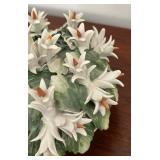 MB - Vintage Capodimonte Porcelain Floral Decor