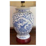 MB - Blue and White Asian Ginger Jar Table Lamp