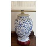 MB - Blue and White Asian Ginger Jar Table Lamp