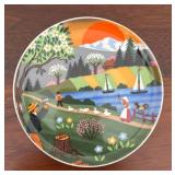 MB - Set of 4 Bavaria Germany Decorative Petite Plates