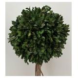 MB - Pair of Artificial Boxwood Topiary Plants in Terra Cotta Pots