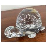 MB - Langsam-Billig Handcrafted Controlled Bubble Glass Turtle Figurine
