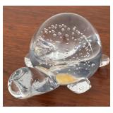 MB - Langsam-Billig Handcrafted Controlled Bubble Glass Turtle Figurine