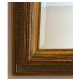E - Elegant Mirror with Ornate Gold Frame