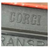 MB - Collection of 4 Diecast Model Vehicles - Corgi and Welly London Buses, Red SUV and Black Sports Car