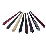 MB - Collection of 8 Designer Neck Ties including Tommy Hilfiger, Berkley, Zylos by George Machado and More