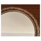 MB - Vintage Brass Vanity Plateau with Ornate Rim