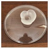 MB - Cristatallo di Censo Crystal Bowl with Frosted Geranium Leaves