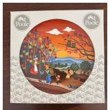 MB - Set of 2 Poole England Collector Plates Autumn 1 and Winter 1