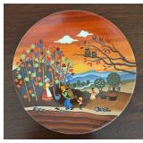 MB - Set of 2 Poole England Collector Plates Autumn 1 and Winter 1