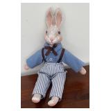 MB - Collection of Bunny Dolls and Hand-Painted Trinket Box by Lynn Morris