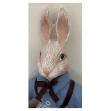 MB - Collection of Bunny Dolls and Hand-Painted Trinket Box by Lynn Morris