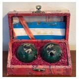 MB - Asian Decorative Chop Sets, Baoding Balls with Panda Design and Mini Abacus Collection