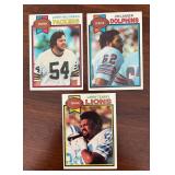 MB - Set of 9 Vintage NFL Center Position Football Trading Cards