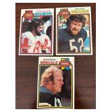 MB - Set of 9 Vintage NFL Center Position Football Trading Cards