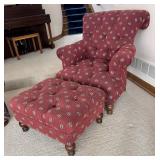 LL  - P.A. Bergner Tufted Chair with Ottoman