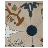 LL  - Framed Sand Art by L. Price with Four Sacred Plants