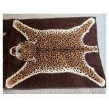 LL  - Vintage Double Blanket with Tigers and Leopard Design