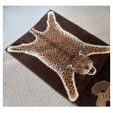 LL  - Vintage Double Blanket with Tigers and Leopard Design