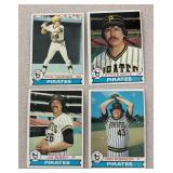 MB - 1978 Topps Pittsburgh Pirates Baseball Card Lot - 16 Cards