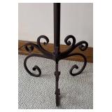 LL  - Fine Floor Lamp with Decorative Metal Base and Fabric Shade