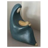 LL  - Navajo Pottery Madonna and Child Sculpture by Jack Black