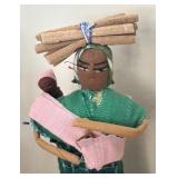 LL  - Set of 4 Handcrafted Guatemalan Ethnic Dolls on Wood Bases