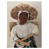 LL  - Set of 4 Handcrafted Guatemalan Ethnic Dolls on Wood Bases