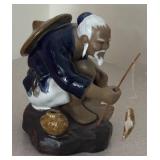 LL  - Shiwan Mudman Fisherman Figurine