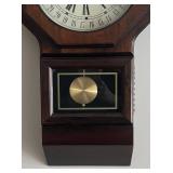 LL  - Beautiful Vintage Bulova Calendar Wall Clock