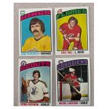 MB - Collection of Vintage 1970s NHL Hockey Cards including Topps and O-Pee-Chee