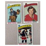 MB - Collection of Vintage 1970s NHL Hockey Cards including Topps and O-Pee-Chee