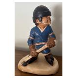 LLBR - Vintage Burnsville Hockey Player Sculpture