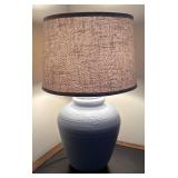 LLBR - Light Blue Table Lamp with Textured Ceramic Base