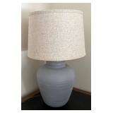 LLBR - Light Blue Table Lamp with Textured Ceramic Base