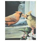 P - Sharon Anderson Signed Limited Edition Cardinal Print Framed
