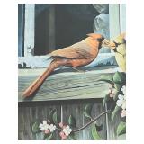 P - Sharon Anderson Signed Limited Edition Cardinal Print Framed