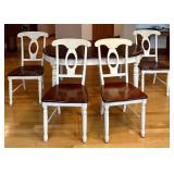 K - 5-Piece Dining Set with Oval Table and 4 Chairs, Two-Tone Wood Finish