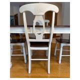 K - 5-Piece Dining Set with Oval Table and 4 Chairs, Two-Tone Wood Finish