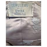 P - Cerulean EMBA Natural Blue Mutation Mink Fur Stole