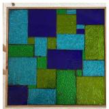 P - Set of 3 Mid-Century Mosaic Glass Nesting Tables