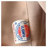 P - Vintage Rosewin Pure Wool Camel Double-Breasted Overcoat, Union Made in USA