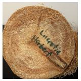 P - Lucretia Herbert Signed Folk Art Wooden Guinea Hen Sculpture