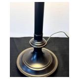 P - 29-Inch Table Lamp with Blue Plaid Shade