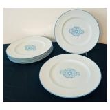 P - Set of 6 Vintage Franciscan Family China Medallion 10in Dinner Plates